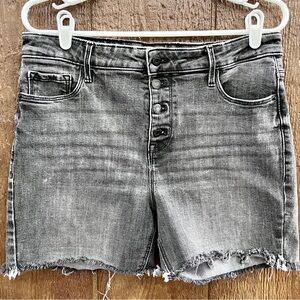 Old Navy High Rise Gray Demin Cut-off Shorts Size 12